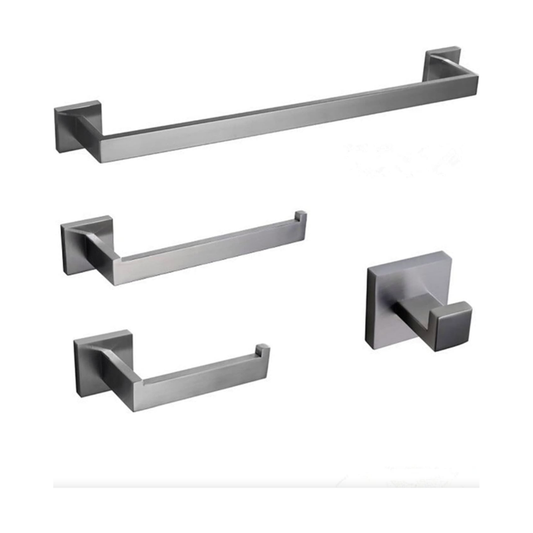 Black Bathroom Hardware Set & Toothbrush Holder Rack