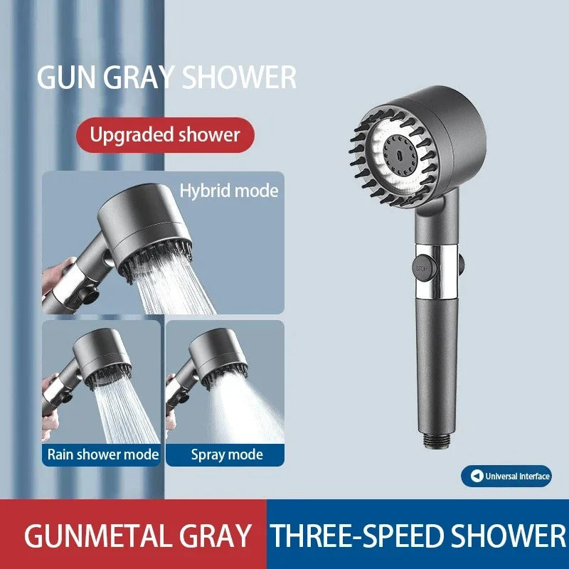 High-Pressure 3-Mode Filter Shower Head