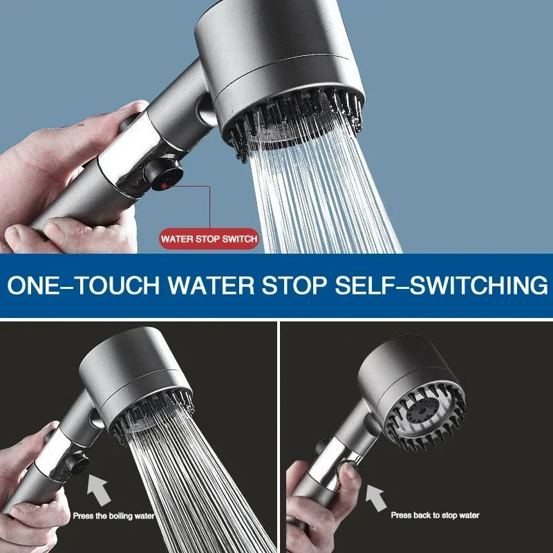 High-Pressure 3-Mode Filter Shower Head