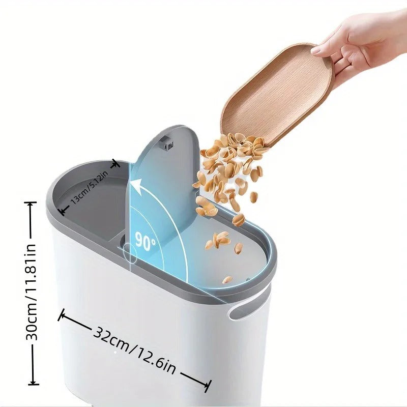 Press-Type Toilet Trash Can with Lid Large Capacity Bathroom & Home Waste Bin