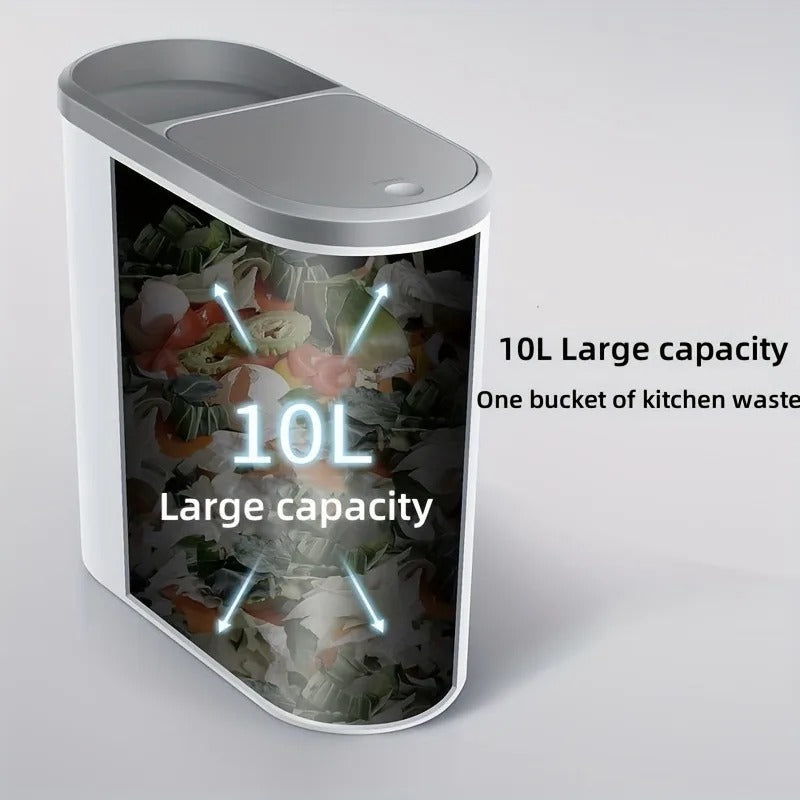Press-Type Toilet Trash Can with Lid Large Capacity Bathroom & Home Waste Bin