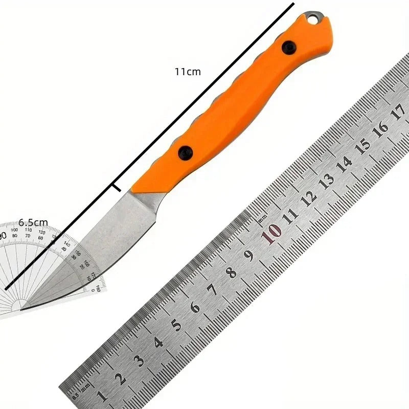CPM-154 Steel Fixed Blade Knife Stonewashed Outdoor EDC Knife with G10 Handle